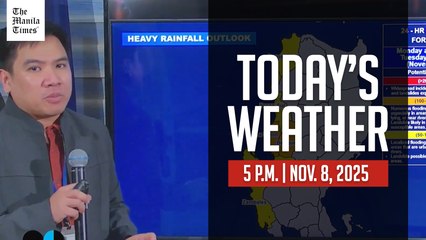 Weather Update for November 8, 2025 at 5 P.M. 🌤️