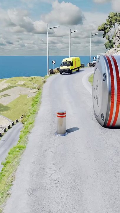 Realistic BeamNG Drive car crash physics. Watch in