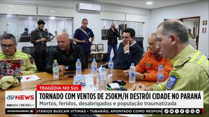 Tornado com ventos de 250km/h destrói cidades no Paraná