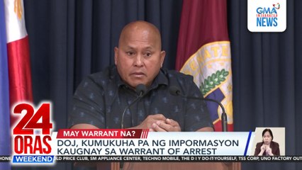 Warrant of arrest laban kay Sen. Dela Rosa, inilabas na umano ng ICC, ayon kay Omb. Remulla | 24 Oras Weekend