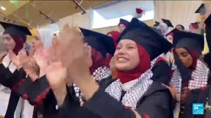 Gaza: les étudiants gazaouis de l'Université Al-Aqsa diplomés malgré les bombes
