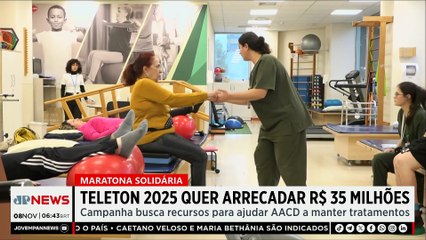 Maratona solidária da Teleton 2025 quer arrecadar R$35 milhões