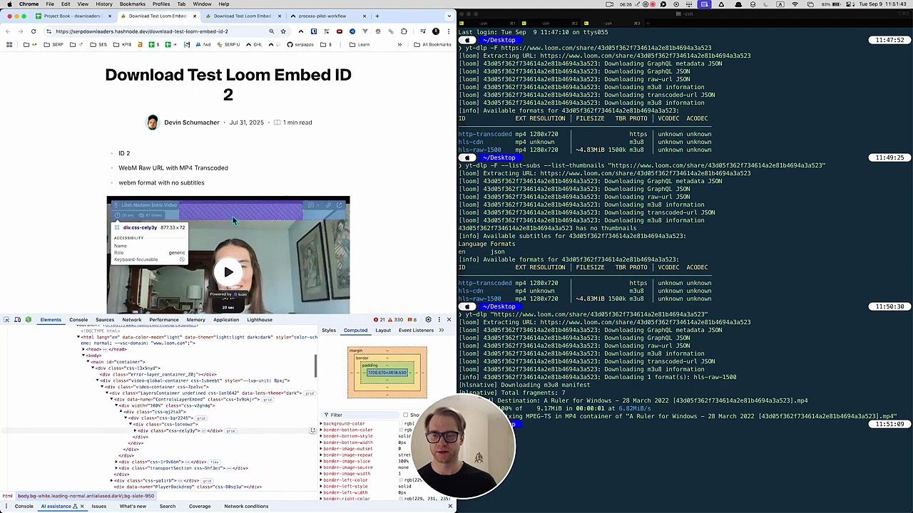How To Download Loom Videos For Free! 10 EXAMPLES --  🚀 No Paid Loom Sub Needed (.mp4, HLS, .m3u8)