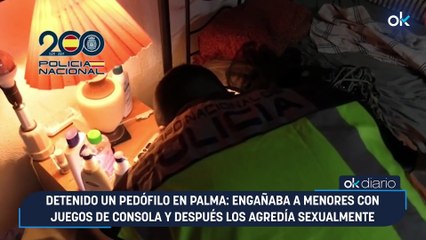 Detenido un pedófilo en Palma: engañaba a menores con juegos de consola y después los agredía sexualmente