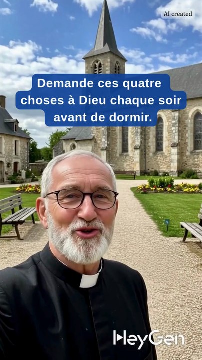 Demande ces quatre choses à Dieu chaque soir avant de dormir