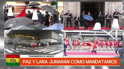 LLEGADA DE JAIME PAZ ZAMORA A LA POSESIÓN DE PAZ
