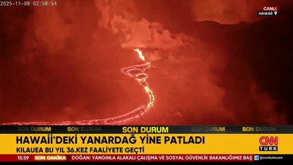 Hawaii'deki yanardağ yine patladı: Bu yıl 36. kez faaliyete geçti
