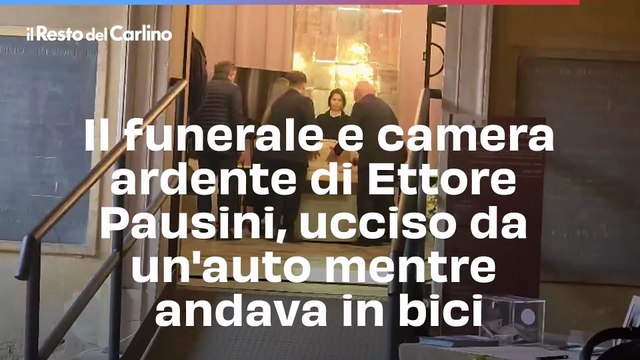 Il funerale e camera ardente di Ettore Pausini, ucciso da un'auto mentre andava in bici