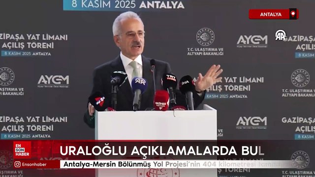 Başlık: Abdülkadir Uraloğlu: Antalya-Mersin Bölünmüş Yol Projesi’nin 404 kilometresi tamamlandı