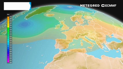 Geopotenziale a 500 hPa.