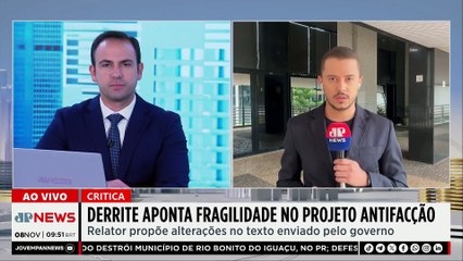 Guilherme Derrite afirma que projeto antifacção privilegia PCC
