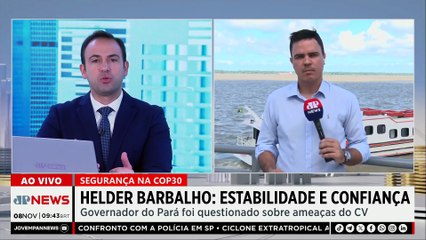 Risco de terror na COP30? Barbalho garante estabilidade e confiança