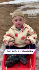 Adorable First Snow Ride: Kid’s Pure Joy Will Melt Your Heart!|| Heartsome 💖