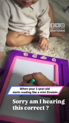 One-Year-Old Reads Words! Adorable Baby Genius in Action 😍📚|| Heartsome 💖