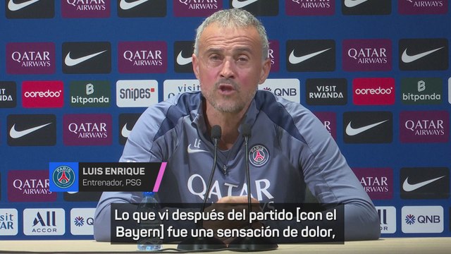 Luis Enrique, sobre la derrota ante el Bayern: Cometimos algunos errores