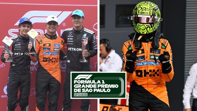 Lando Norris acelera al campeonato con P1 en la Sprint del GP de Brasil; Mercedes consigue P2 y P3