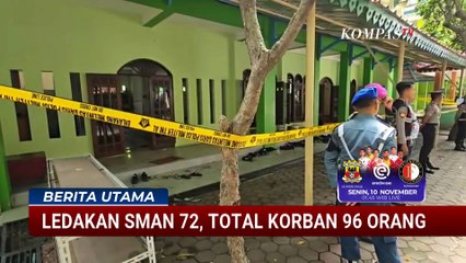 Ledakan di SMAN 72 Jakarta: Total Ada 96 Korban, 29 Masih Dirawat di Rumah Sakit | BERUT