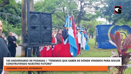 Con acto y ofrenda floral, se conmemoró el aniversario N° 155 de Posadas