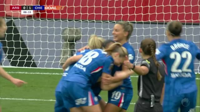 CLEAN: Brilliant Thompson goal puts Chelsea ahead against Arsenal