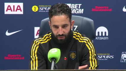 Man United manager Ruben Amorim reflects on their 2-2 draw at Tottenham.