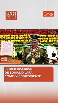 Edmand Lara pronunció su primer discurso como vicepresidente