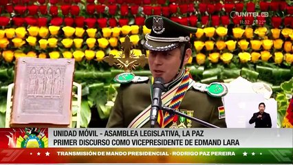 Edmand Lara en su discurso oficial: “No basta con encender motores, hay que cambiar el rumbo, transformar la justicia”