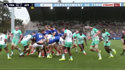 Les deux essais des Bleuets face à l'Afrique du Sud en vidéo - Rugby