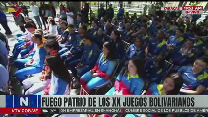 Recorrido de la antorcha en Venezuela - Juegos Bolivarianos Ayacucho - Lima 2025