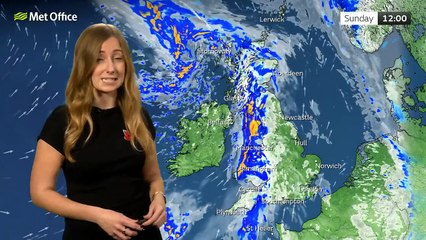 Met Office Sunday Morning Weather Forecast 09/11/2025