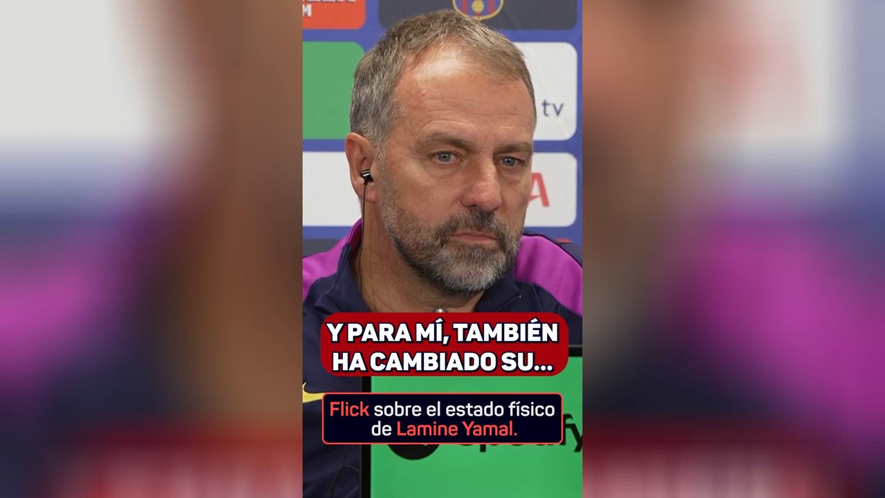 Flick sobre el estado físico actual de Lamine Yamal: "A Lamine Yamal hay que cuidarle"