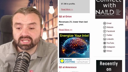 Stay Frosty - The Lighting Industry News Brief Nov 10