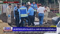 Motociclista fallece al caer a una alcantarilla en El Paraíso