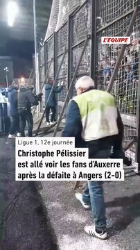 Menacé, Christophe Pélissier acclamé par les supporters d’Auxerre malgré la défaite contre Angers en Ligue 1 - Foot - Ligue 1 - Auxerre