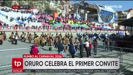 Oruro vive el primer convite del Carnaval con 52 fraternidades