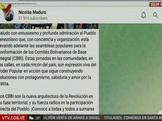 Jefe de Estado: Los CBBI son la nueva arquitectura de la Revolución en su fase territorial