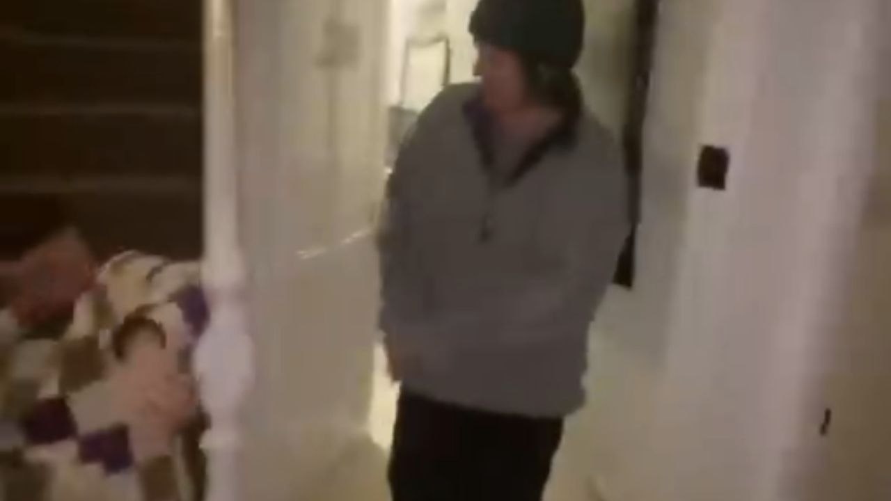 Boy takes an epic tumble down stairs and hits every single step on his way