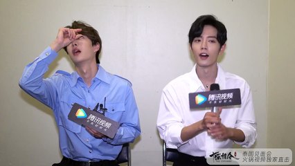 Interview(XiaoZhan&WangYiBo): Behind Stage | The Untamed Fan Meeting in Thailand - subbed Thai, Indonesian