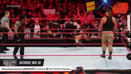 FULL MATCH_ Reigns vs. Owens vs. Rollins vs. Jericho vs. Strowman_ Raw. Nov. 7_ 2016(480P)