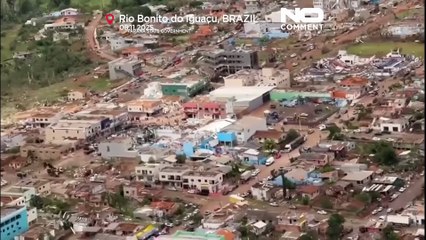 Drone görüntüleri: Ölümcül hortum sonrası Brezilya’da geniş çaplı yıkım