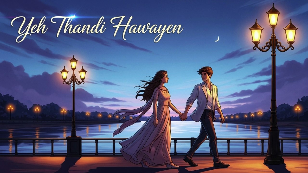 Yeh Thandi Hawayen - Romantic Cover - Asfar Ali Music Studio