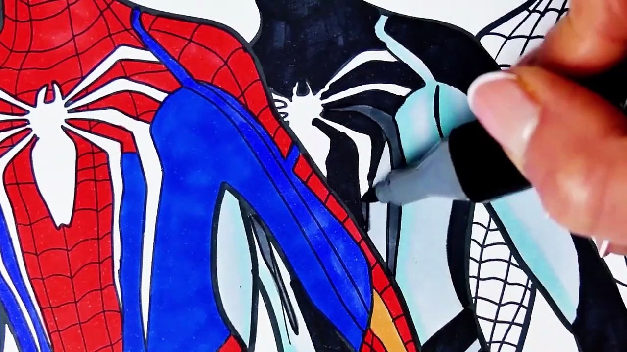 MEGA SPEED Superheroes Coloring Pages - Spider-Man Coloring Pages - Power Rangers Coloring Pages