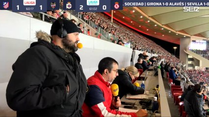 ¡GOLAZO DE GRIEZMANN!: ATLÉTICO DE MADRID 2 - LEVANTE 1 | AUDIO CARRUSEL