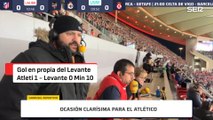 Resumen y goles del Atlético de Madrid 3 - Levante 1 | Audio Carrusel