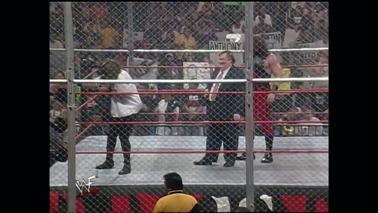 FULL MATCH “Stone Cold” & Undertaker vs. Kane & Mankind   Hell in a Cell Match Raw, June 15, 1998
