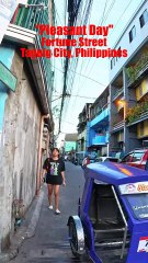 Pleasant Day on Fortune Street in Taguig City in the Philippines