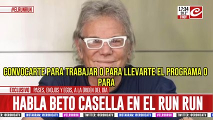 Habla Beto Casella en el Run Run del Espectáculo