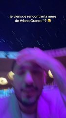 je viens de rencontrer la mère de Ariana Grande ?? 😭
