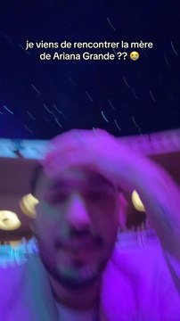 je viens de rencontrer la mère de Ariana Grande ?? 😭