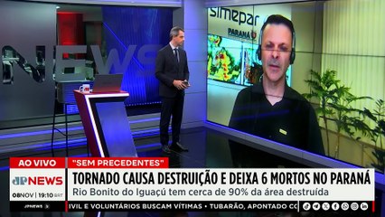 Meteorologistas explicam causa de tornado que matou seis pessoas no Paraná