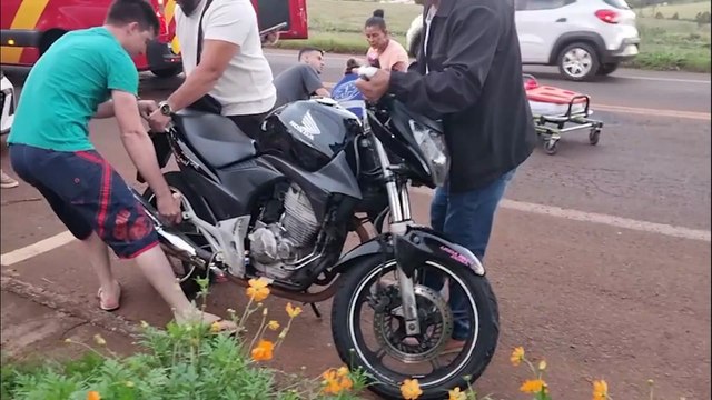 Mulheres ficam feridas em acidente na Avenida das Pombas, no Jardim Clarito